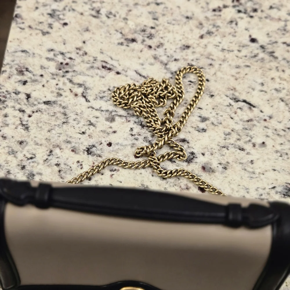 Authentic Coach Riley Chain Clutch in Colorblock ( Excellent Vintage Condition) - Picture 15 of 16